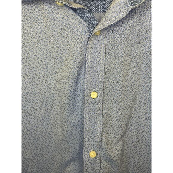 Ted Baker Endurance Dress Shirt, 16 34/35 Fits Like LARGE Regular Fit, Flip Cuff - Picture 4 of 6